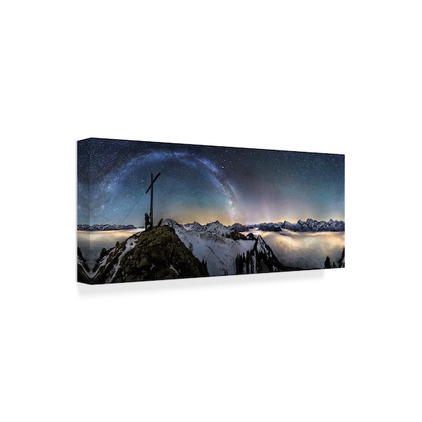 Dr Nicholas Roemmelt 'Above The Clouds' Canvas Art,8x19